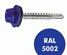 Саморез кровельный RAL-5002  5,5x19 (250шт)