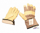 Перчатки кож комбинированные, утепленные РОС