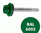 Саморез кровельный RAL-6002  5,5x19 (250шт)