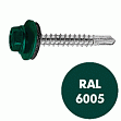 Саморез кровельный RAL-6005  5,5x19 (250шт)
