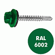Саморез кровельный RAL-6002  5,5x19 (250шт)