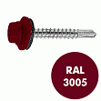 Саморез кровельный RAL-3005  5,5x19 (250шт)